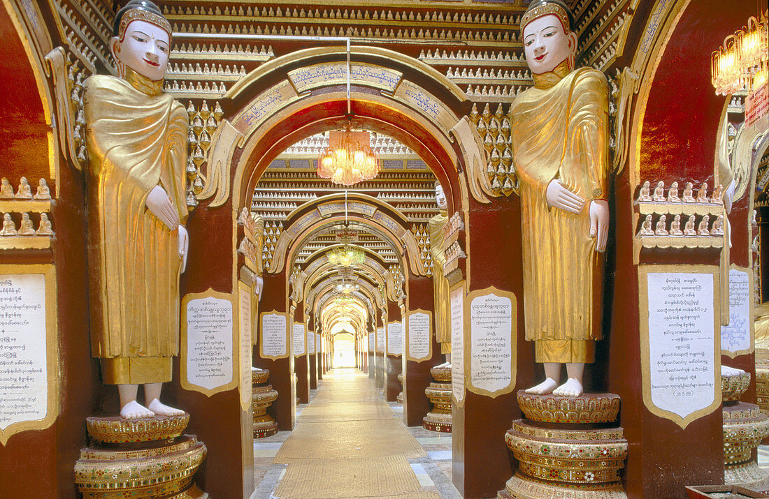 Thanboddhay Srhine Pagoda. Monywa. Mandalay Division. Myanmar (Burma) .