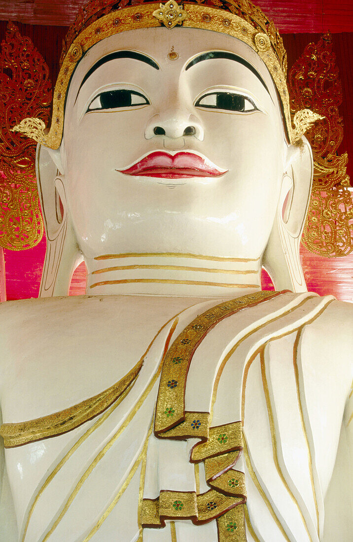 Giant Buddha statue. Amarapura. Mandalay. Myanmar (Burma).