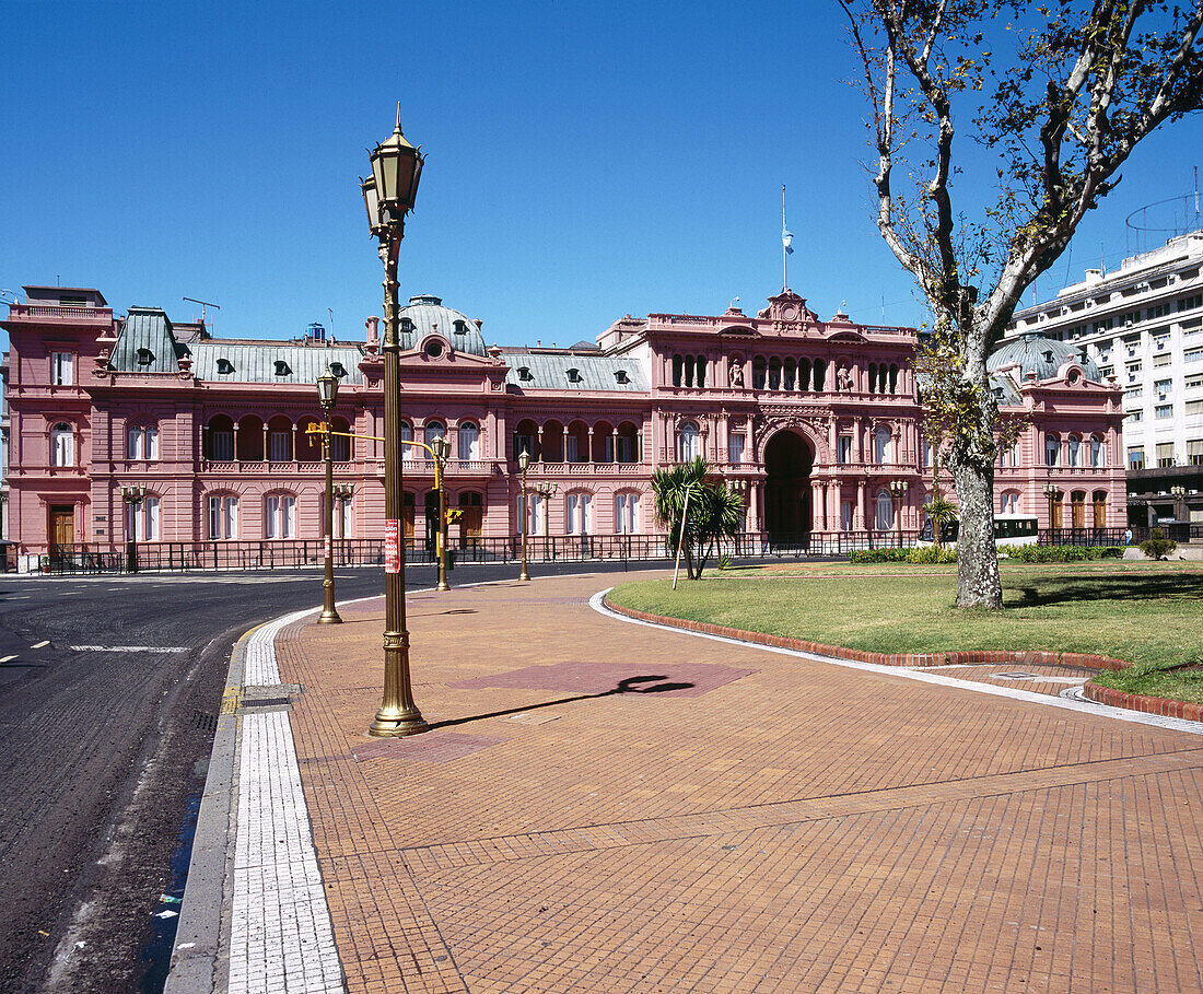 Casa Rosada, presidential palace in Plaza de Mayo. Buenos Aires. Argentina