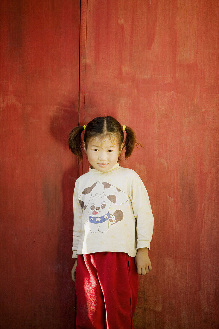 Chinese girl. The Forbidden City. Beijing. China.