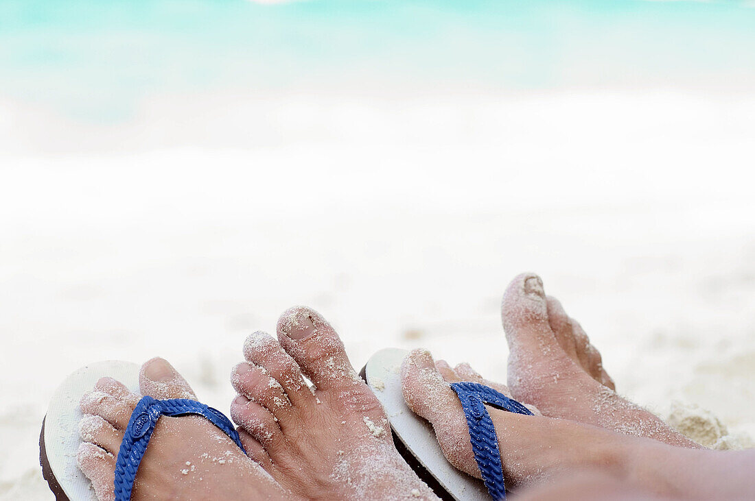  Adult, Adults, Beach, Beaches, Body, Body part, Body parts, Close up, Close-up, Closeup, Color, Colour, Contemporary, Couple, Couples, Daytime, Exterior, Feet, Female, Flip flop, Flip flops, Flip-flop, Flip-flops, Foot, Holiday, Holidays, Human, Leisure,