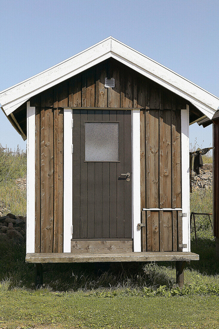 Fisherman hut. Norrebro, Bjarehalvon. Skåne, Sweden