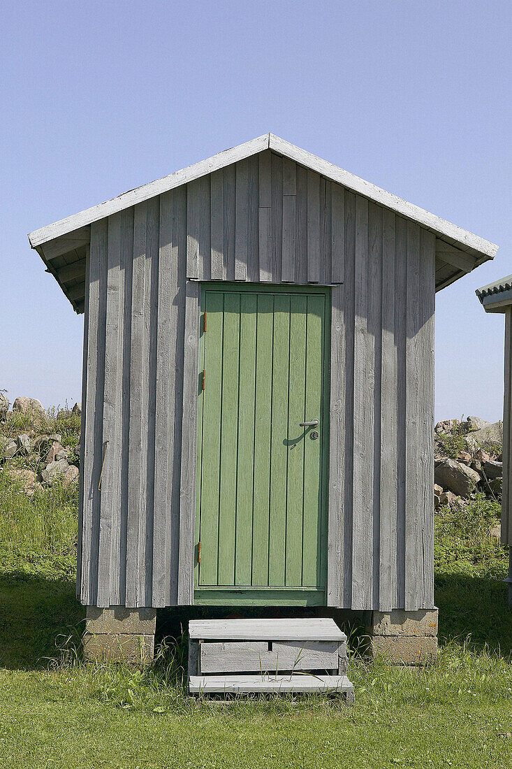 Fisherman hut. Norrebro, Bjarehalvon. Skåne, Sweden