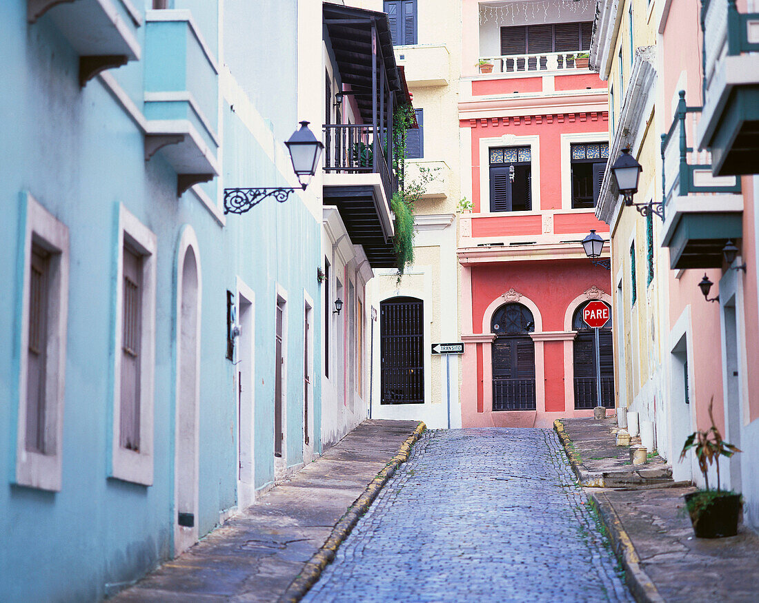 Colonial town. San Juan. Puerto Rico