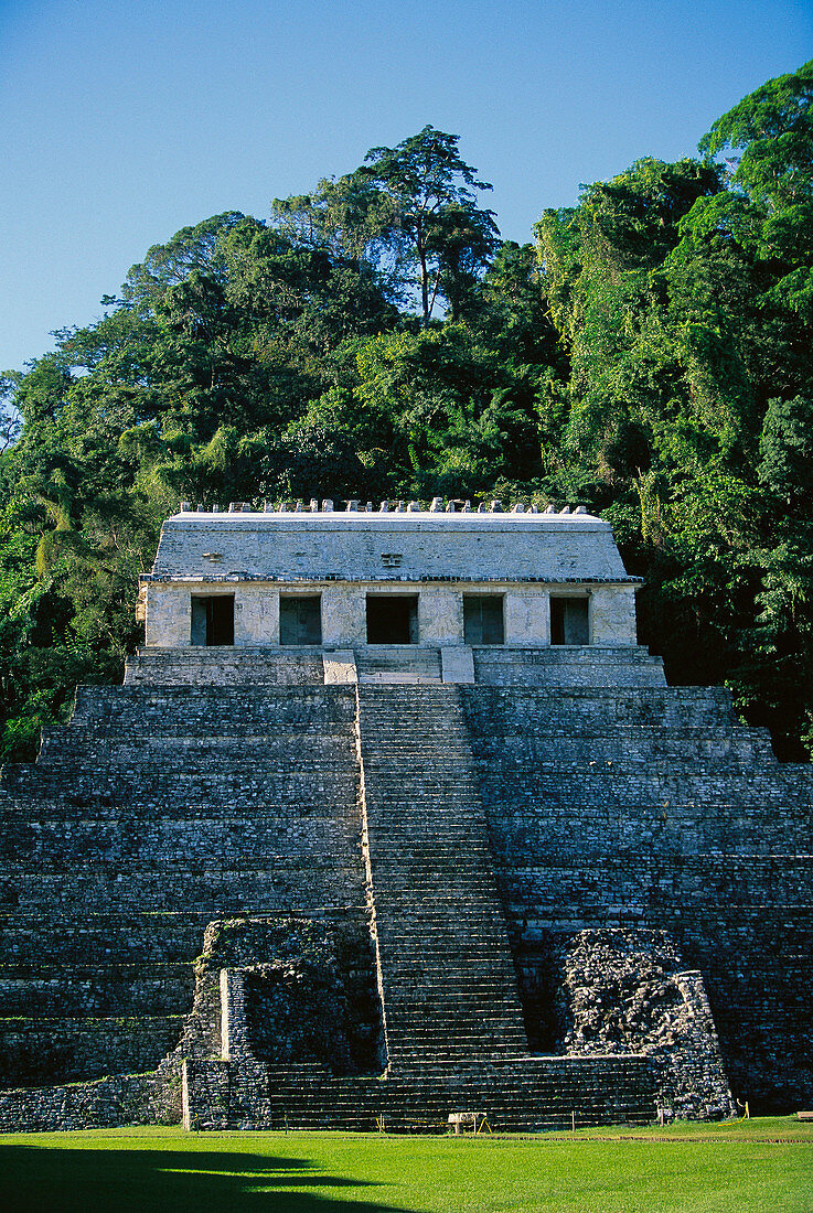 Temple of the Inscriptions, Pakal Tomb. Palenque. Mexico