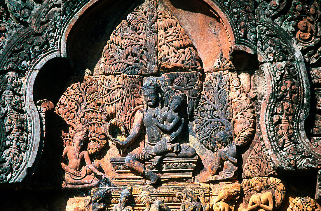 Banteay Srei Temple in Angkor. Cambodia