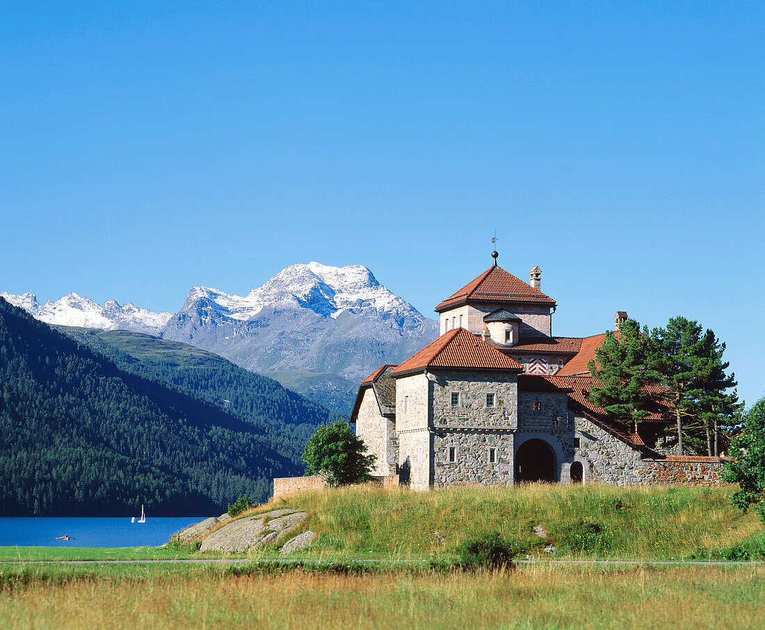 Saint Moritz in Engadin. Canton Graubunden. Switzerland