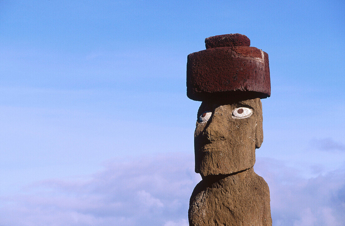 Moai at Ahu Tahai. Eastern Island. Chile