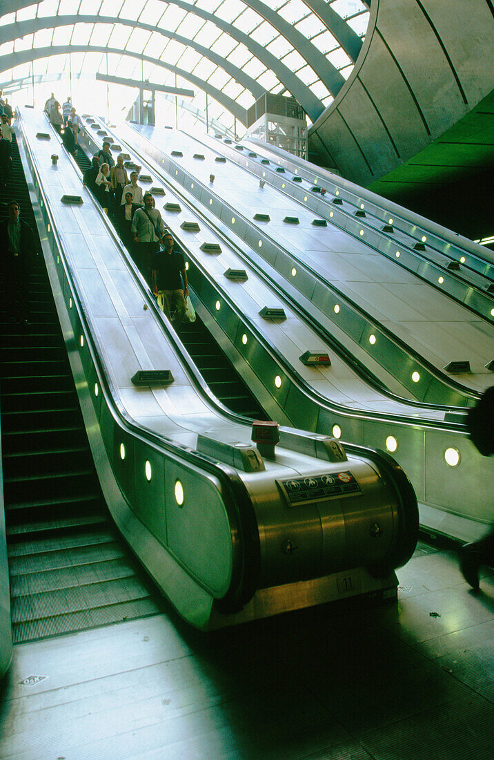 Subway escalator