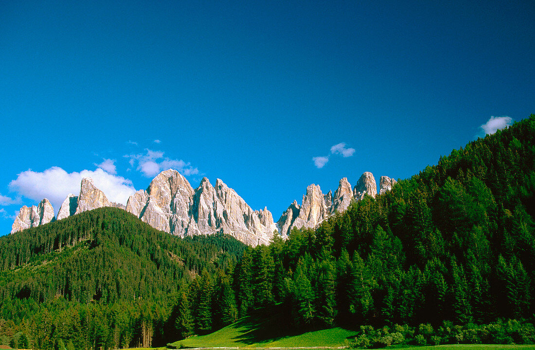 Odles mountains group. Val di Funes. Italy