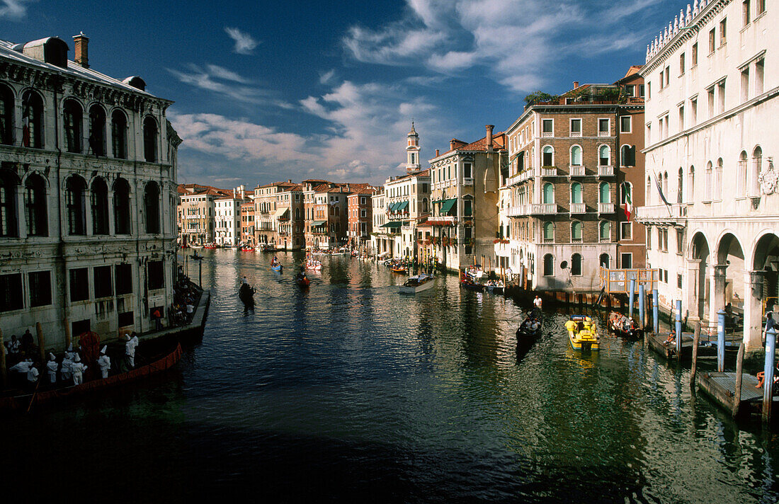 Historical boats parade. Regata Storica. Grand Canal. Venice. Italy