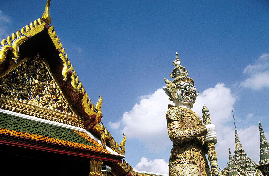 Grand Palace and Emerald Buddha Temple, Wat Phra Keo. Bangkok. Thailand