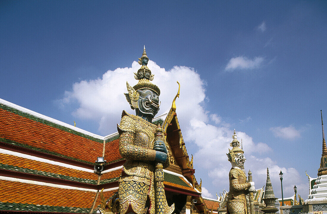 Grand Palace and Emerald Buddha Temple, Wat Phra Keo. Bangkok. Thailand