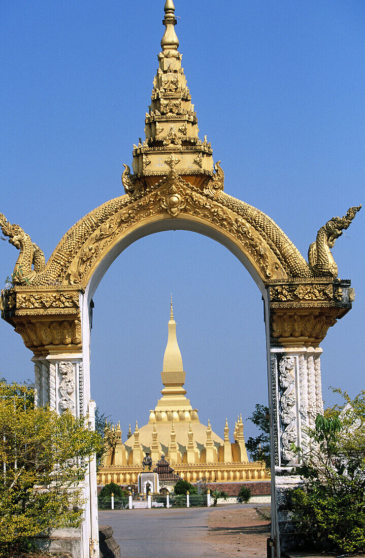 Golden stupa, Pha That Luang. Vientiane. Laos