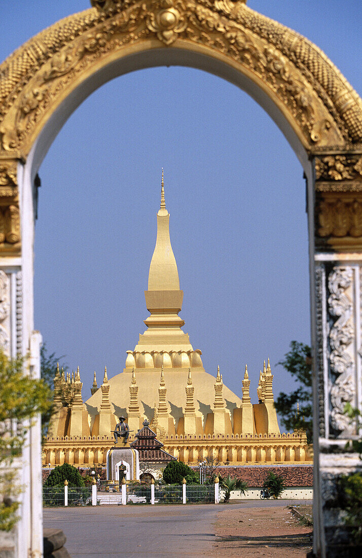 Golden stupa, Pha That Luang. Vientiane. Laos