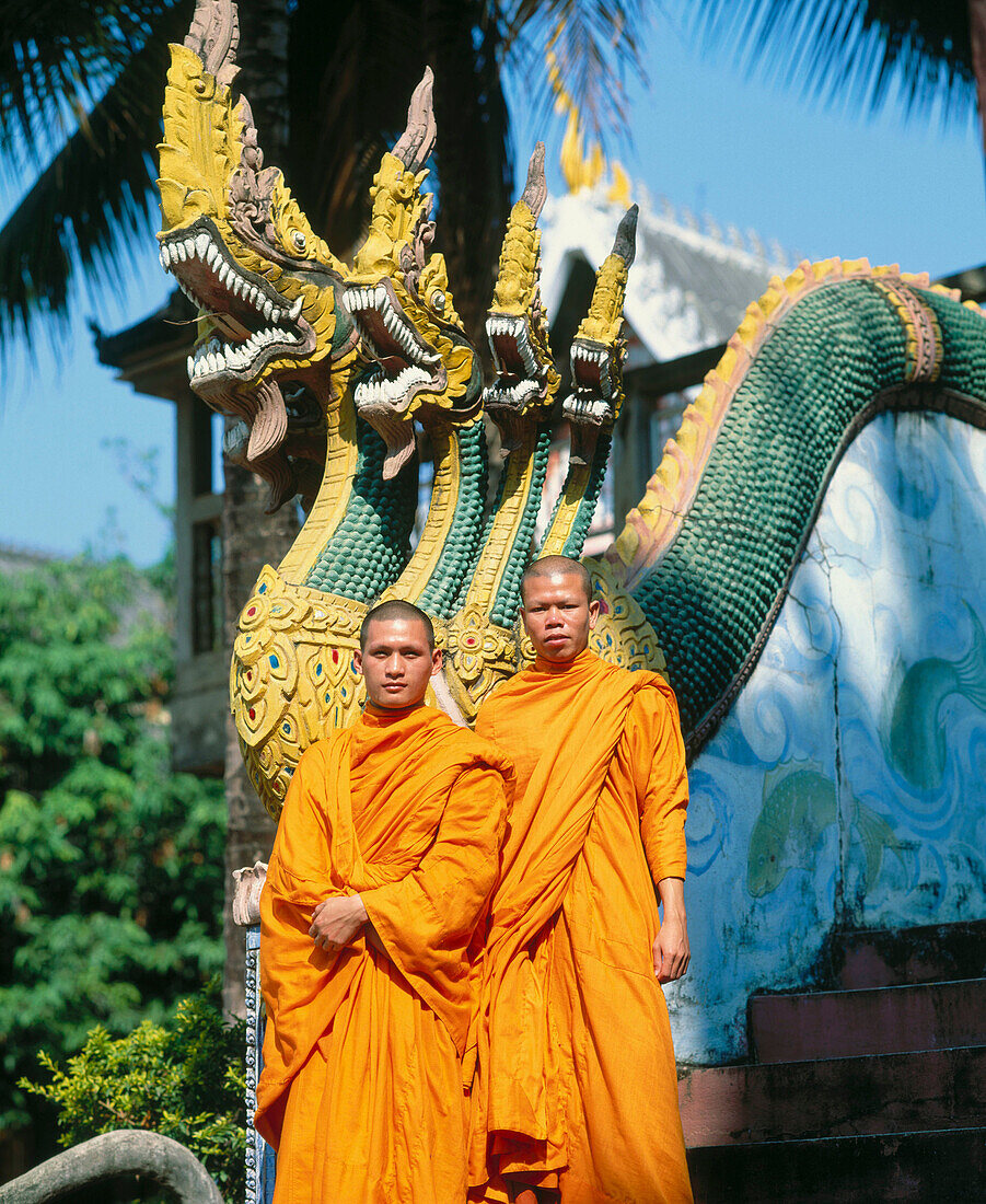 Buddhist monks. Vientiane. Laos