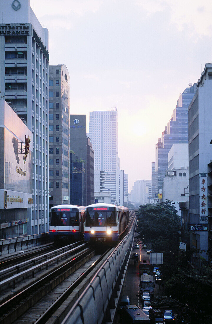 BTS Skytrain. Bangkok. Thailand.