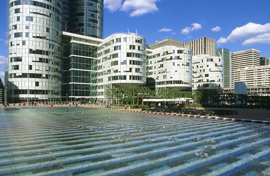 View of the Distric La Defense in Paris. France