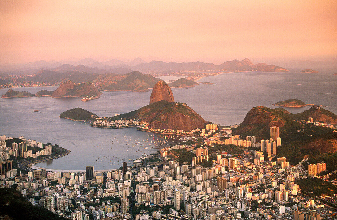Rio de Janeiro viewed from Mount Corcovado. Brazil