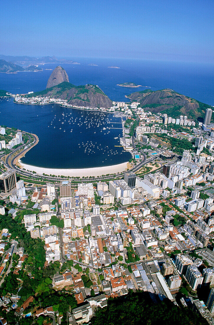 Beach and Bay of Botafogo. Rio de Janeiro. Brazil