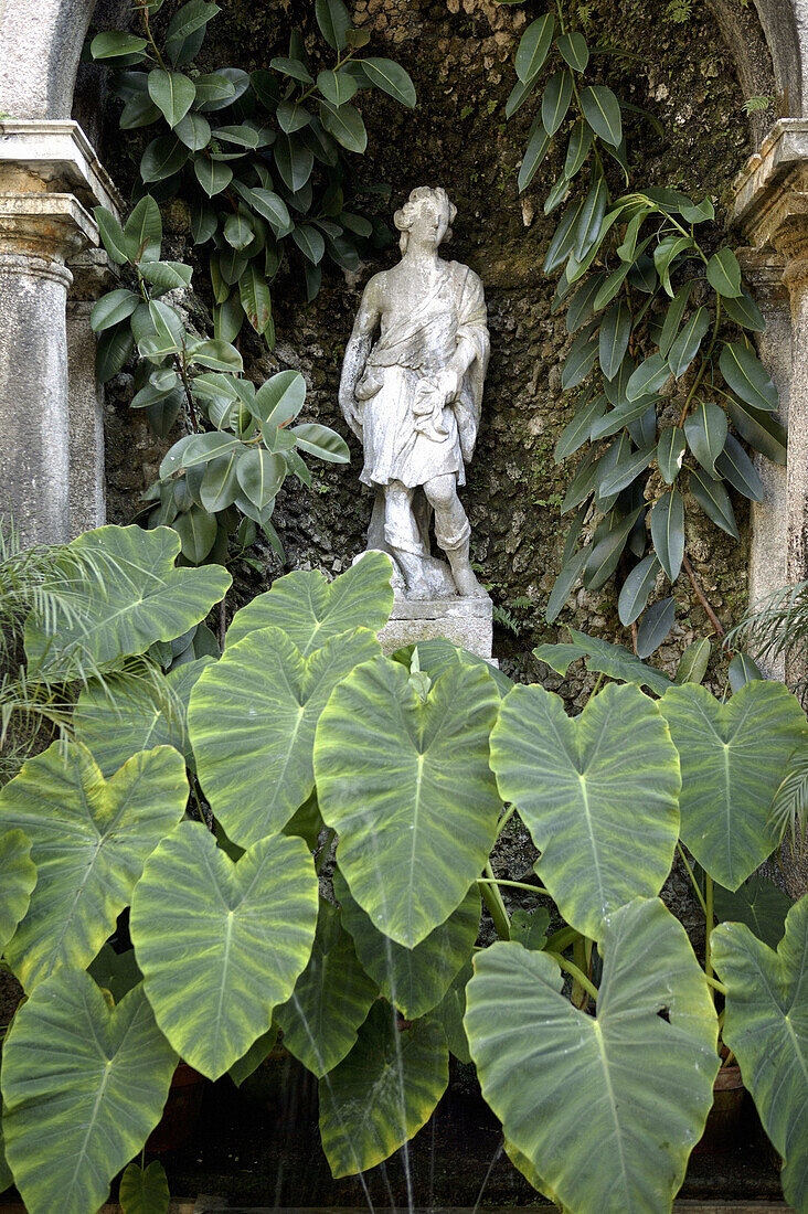 Statue in Borromeo s Palace gardens at Isola Bella, Borromean Islands. Stresa, Lake Maggiore. Piedmont, Italy