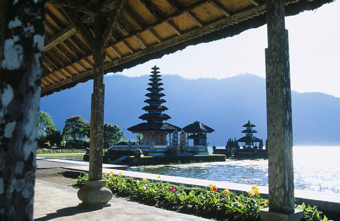 Ulun Danu Temple in Lake Baratan. Bedugul. Bali, Indonesia