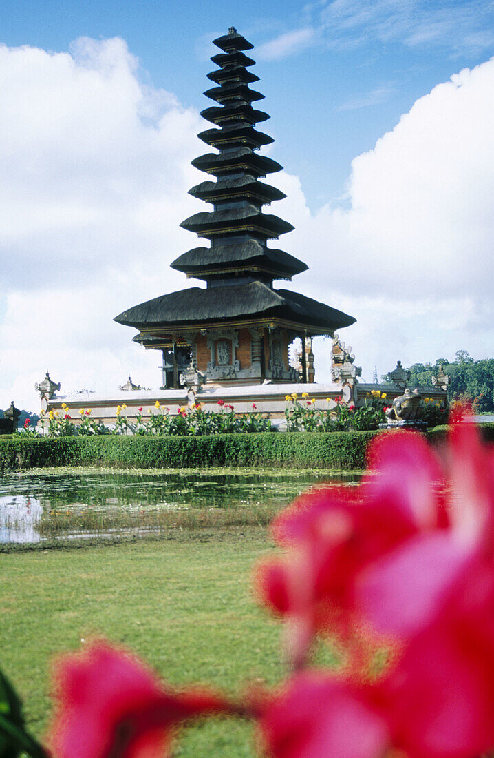 Ulun Danu Temple in Lake Baratan. Bedugul. Bali, Indonesia