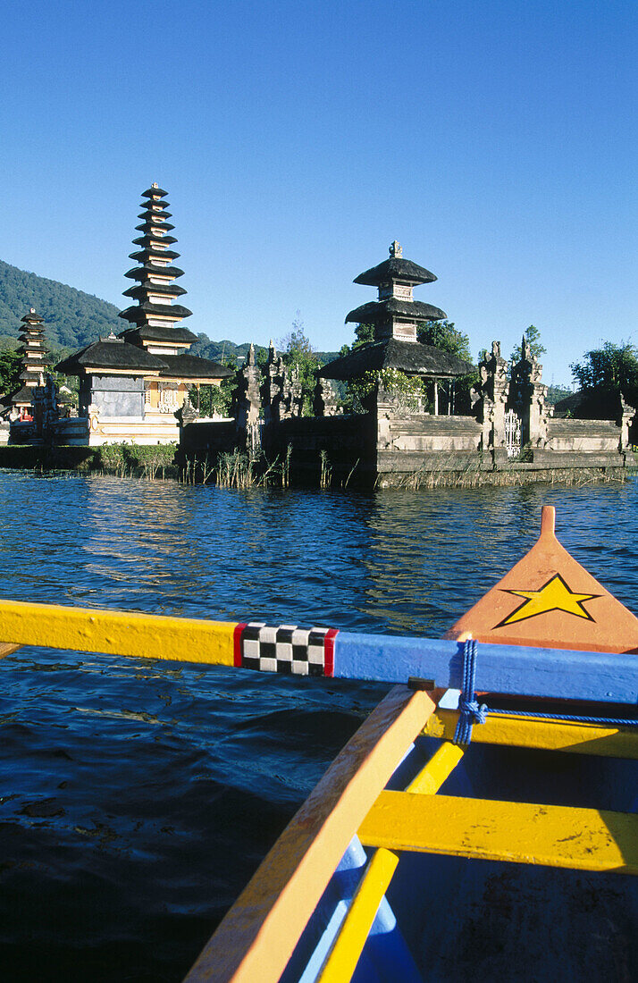 Ulun Danu Temple in Lake Baratan. Bedugul. Bali, Indonesia