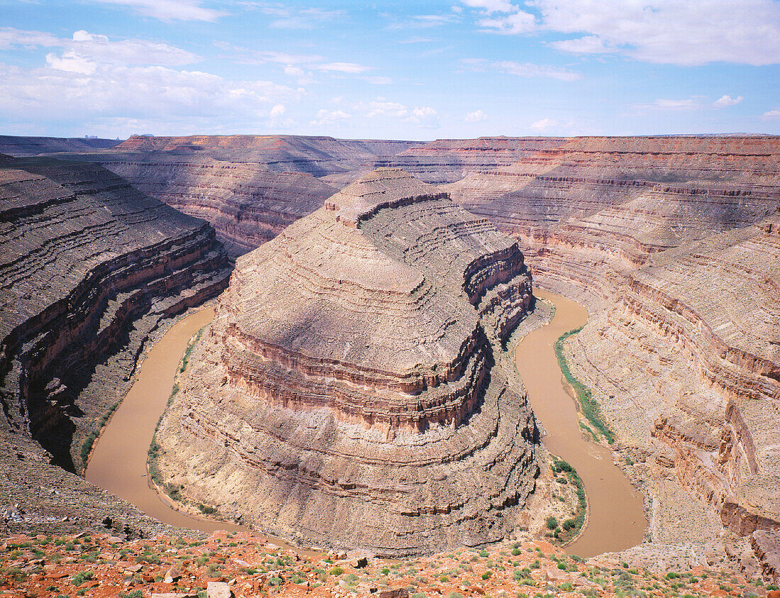 San Juan River. Goosenecks of the San Juan State Park. Utah. USA