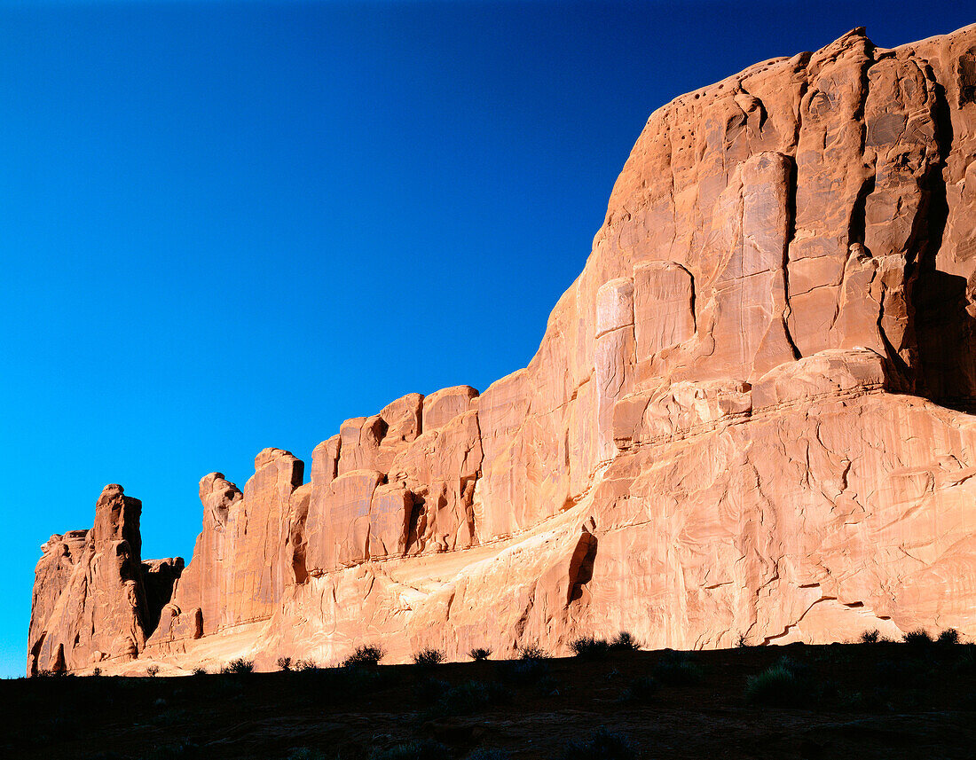 Park Avenue area in Arches National Park. Utah. USA