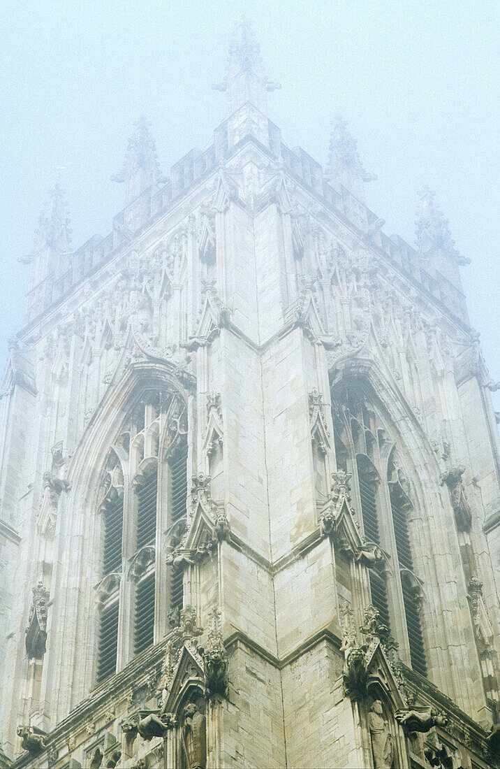 York Cathedral in fog. England