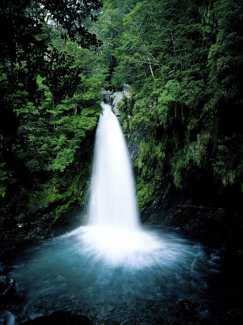 Travers Falls. Nelson Lakes National Park. New Zealand
