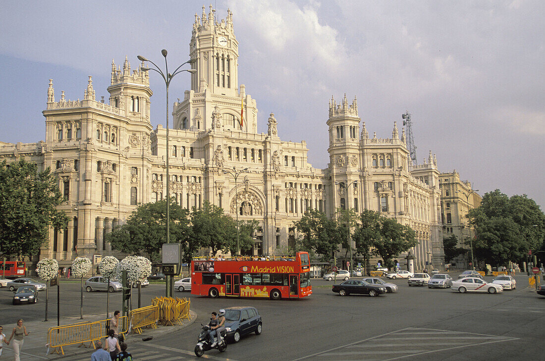 Palacio de Comunicaciones at La Cibeles square. Madrid. Spain