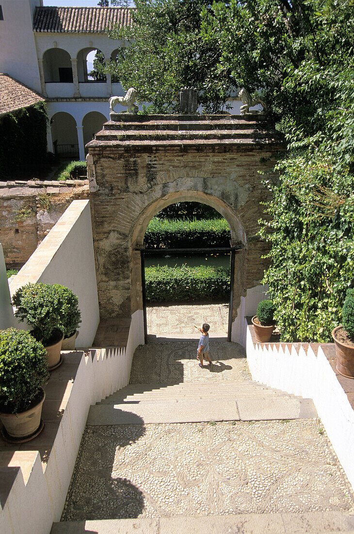 Generalife gardens, Alhambra. Granada. Spain