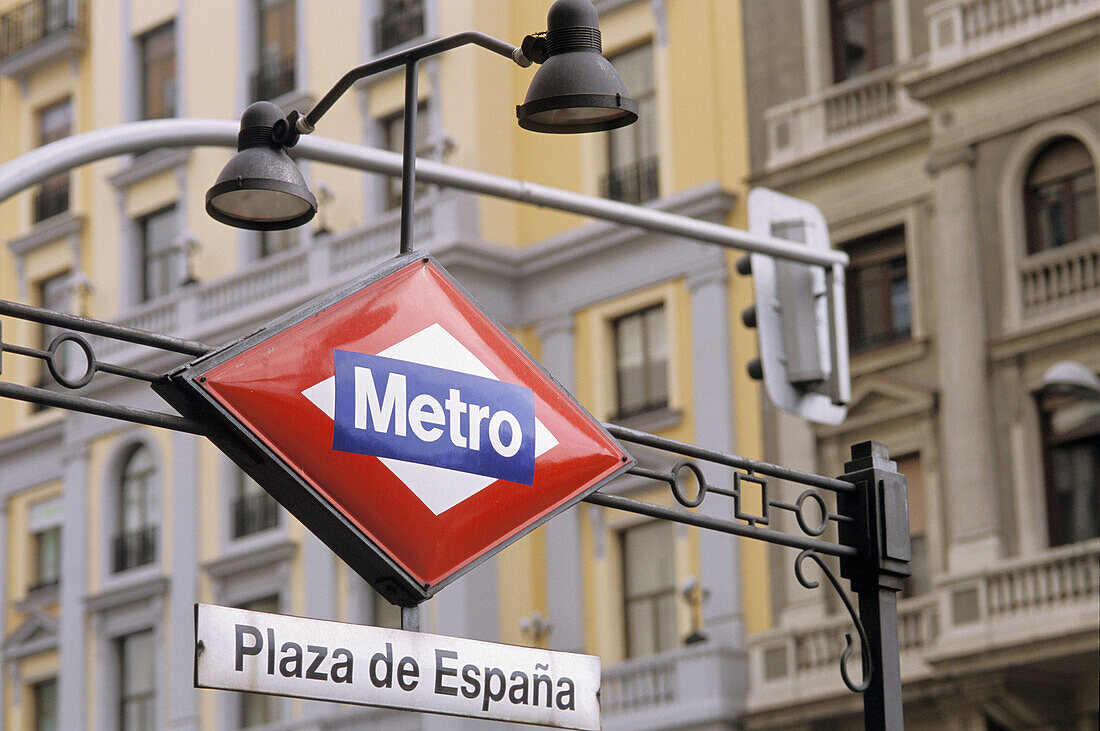 Plaza de España subway station. Madrid. Spain