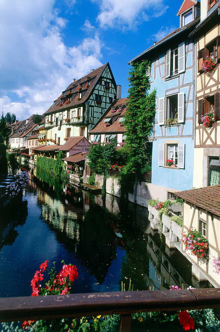 Little Venice in the Olöd Town, Quartier de la Krutenau, Colmar, Alsace, Haut-Rhin, France