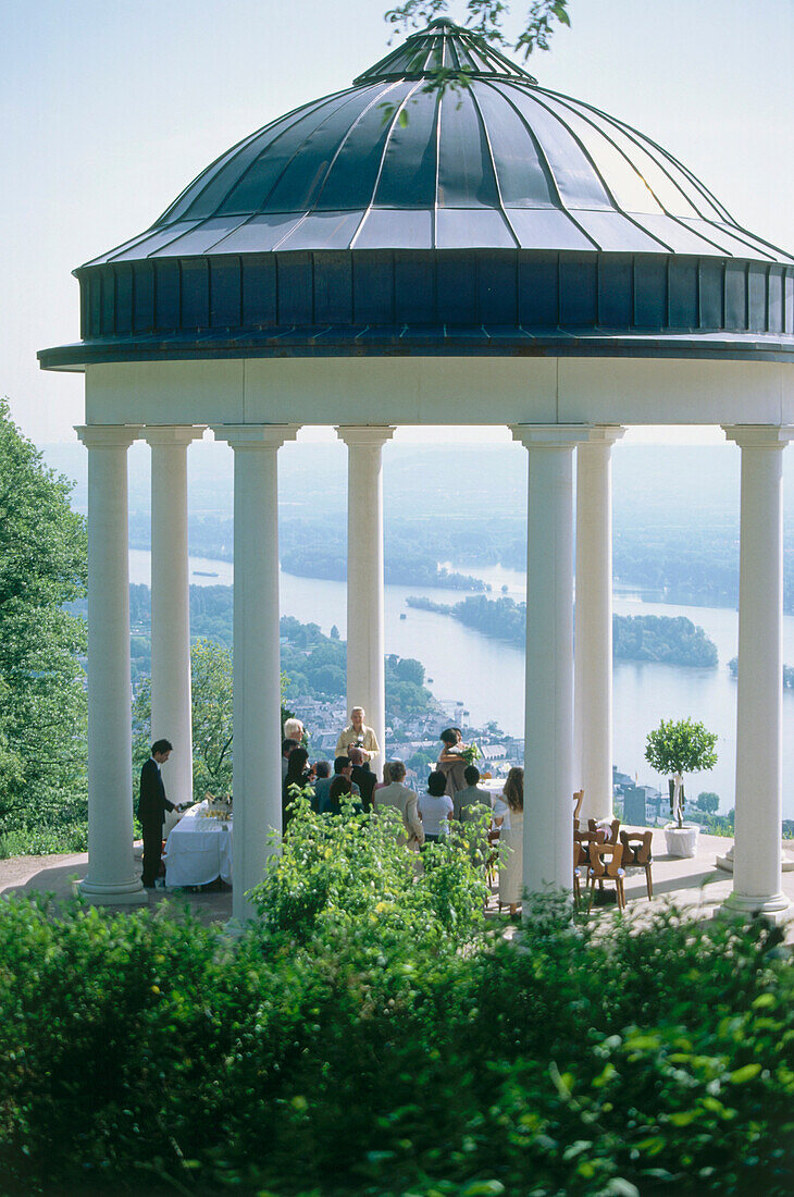 Niederwaldtempel, Rüdesheim, Rheingau, Hessen, Deutschland