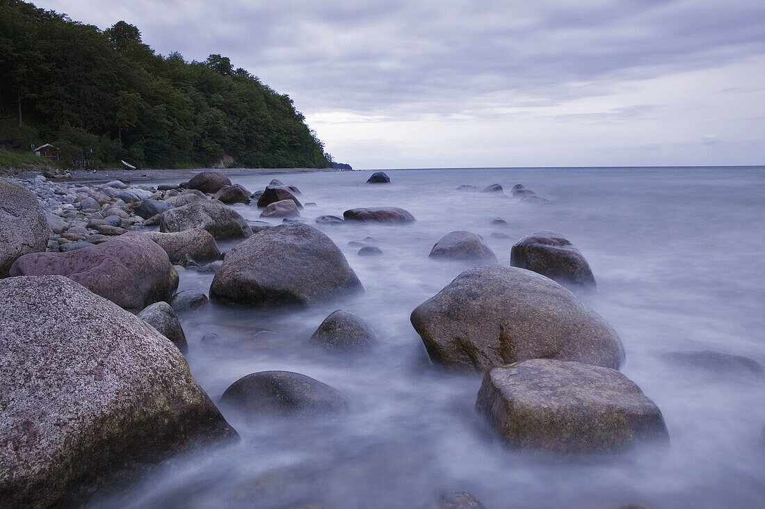 Coastline at the baltic sea at Mons Klint. Denmark.