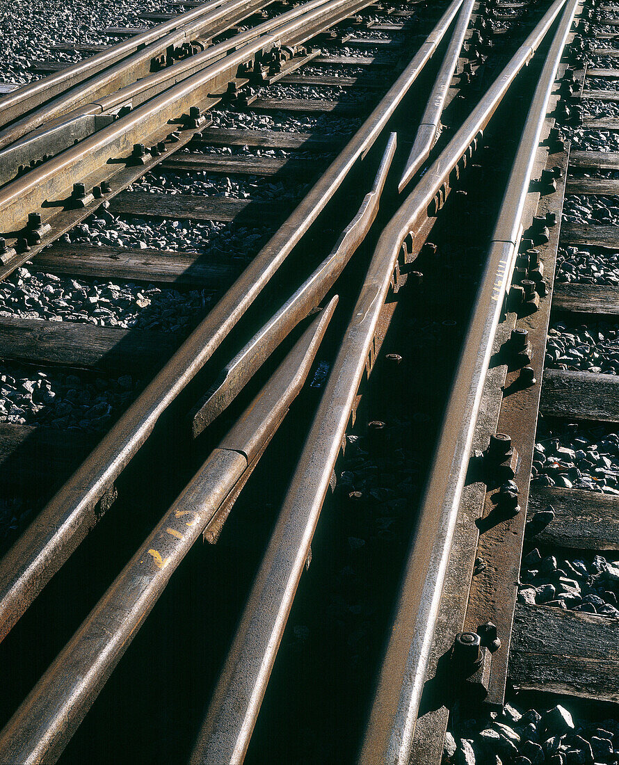 Old railway tracks. Sweden.