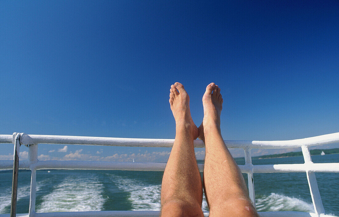 Relaxing on cruise ship