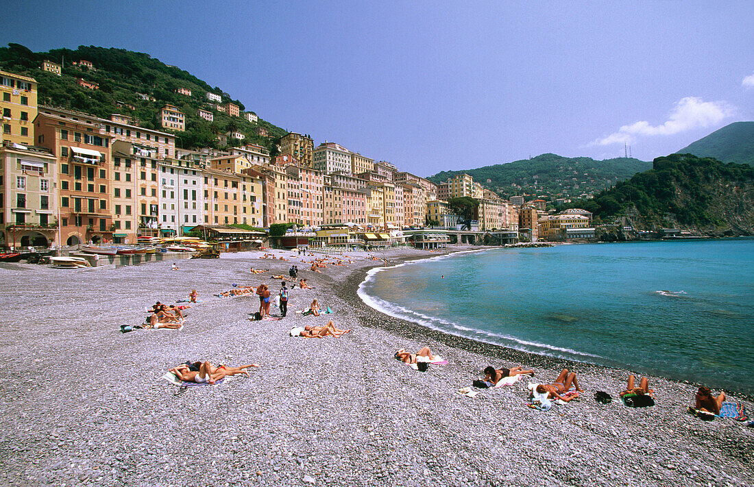 Beach. Camogli. Liguria. Italy