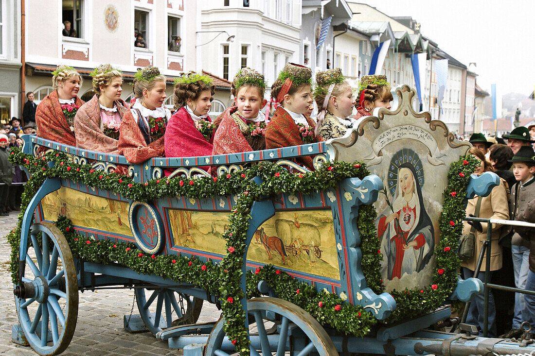 Leonhardi parade in Bad Tölz - Upper Bavaria