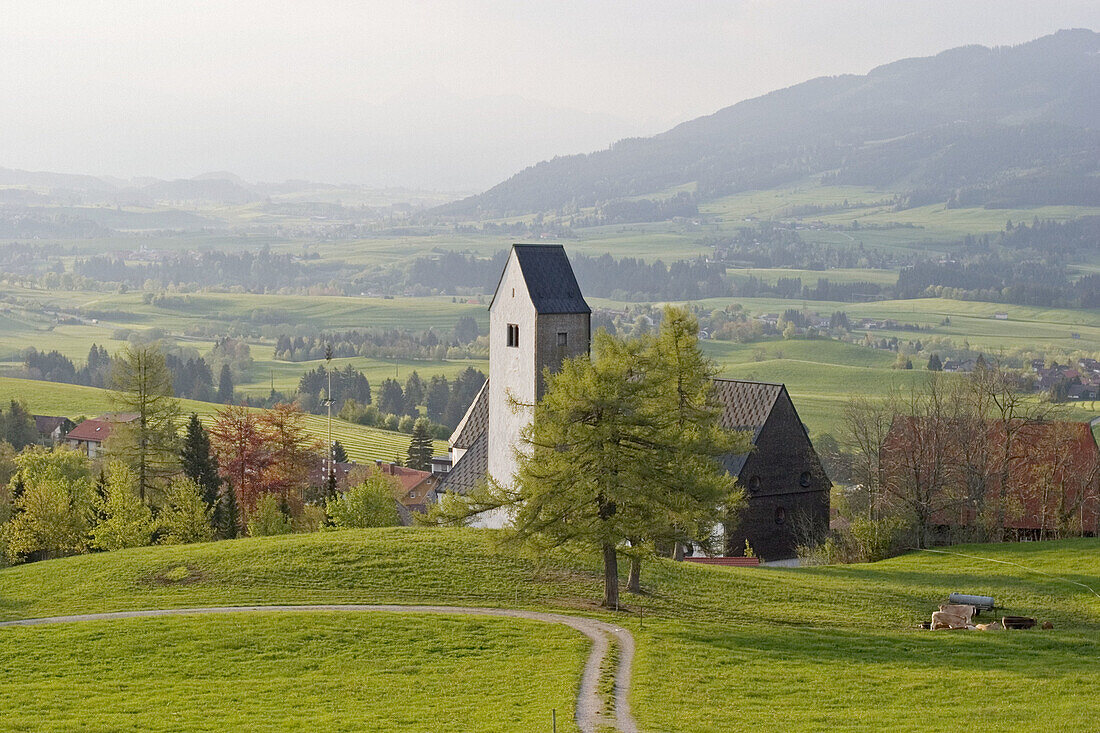 Church of St. Michael in Mittelberg. Allgäu, Germany