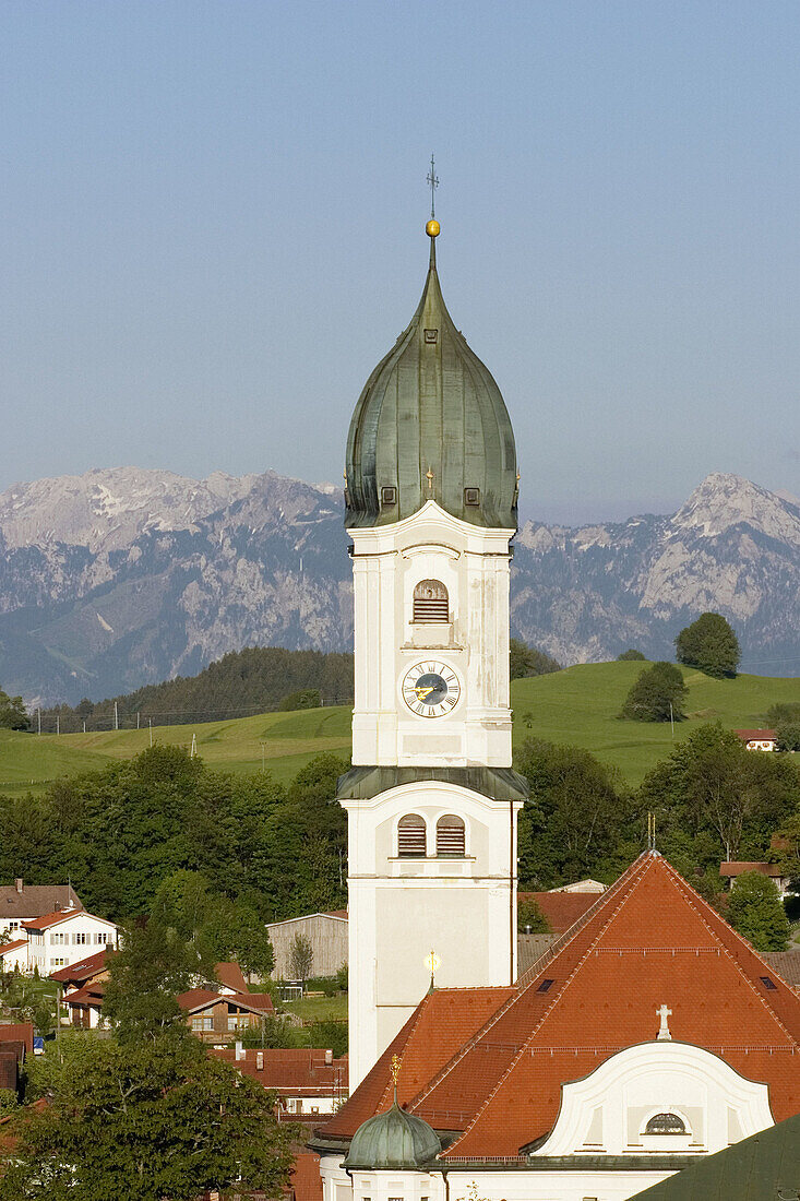 Saint Andreas Church. Nesselwang. Allgäu. Bavaria. Germany