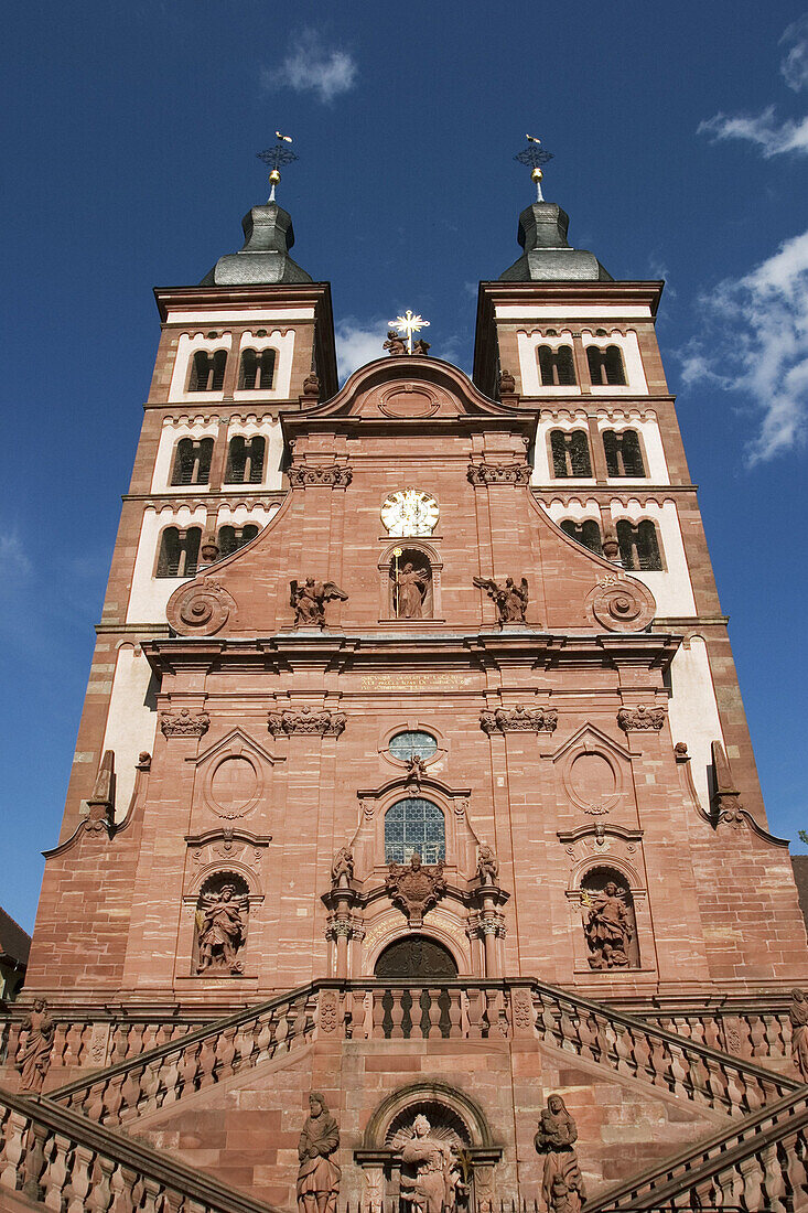 Benedictine Abbey church in Amorbach. Franconia. Bavaria. Germany