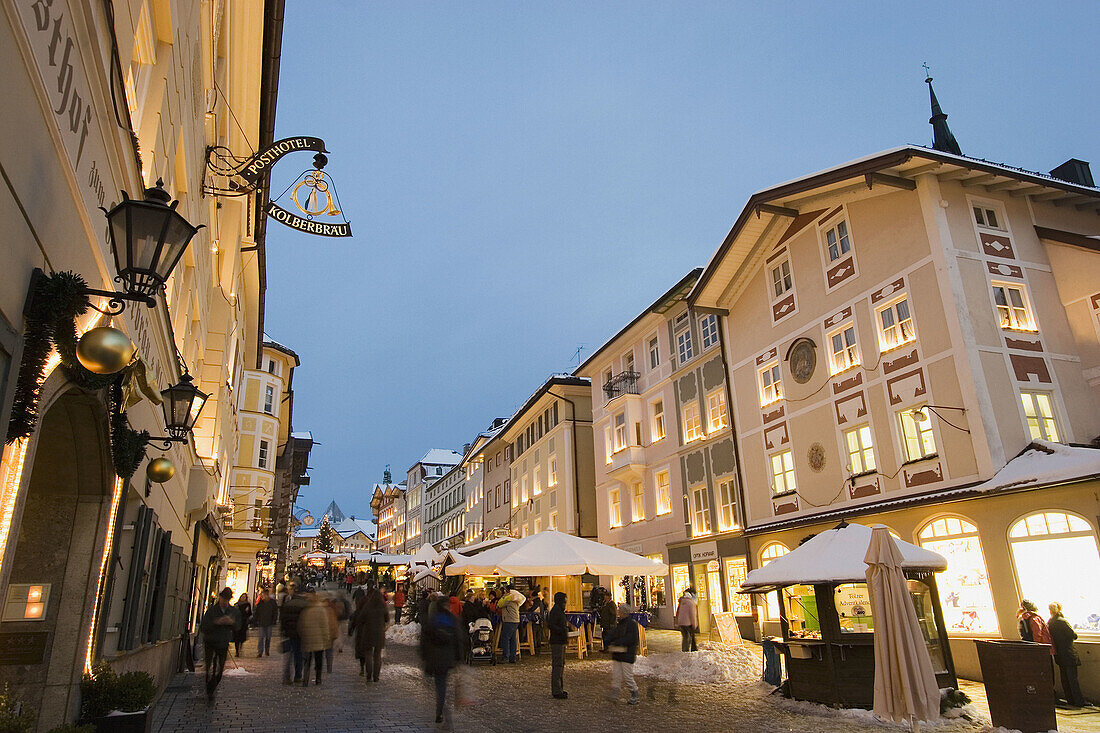 Christmas market in Bad Tölz, Upper Bavaria, Germany