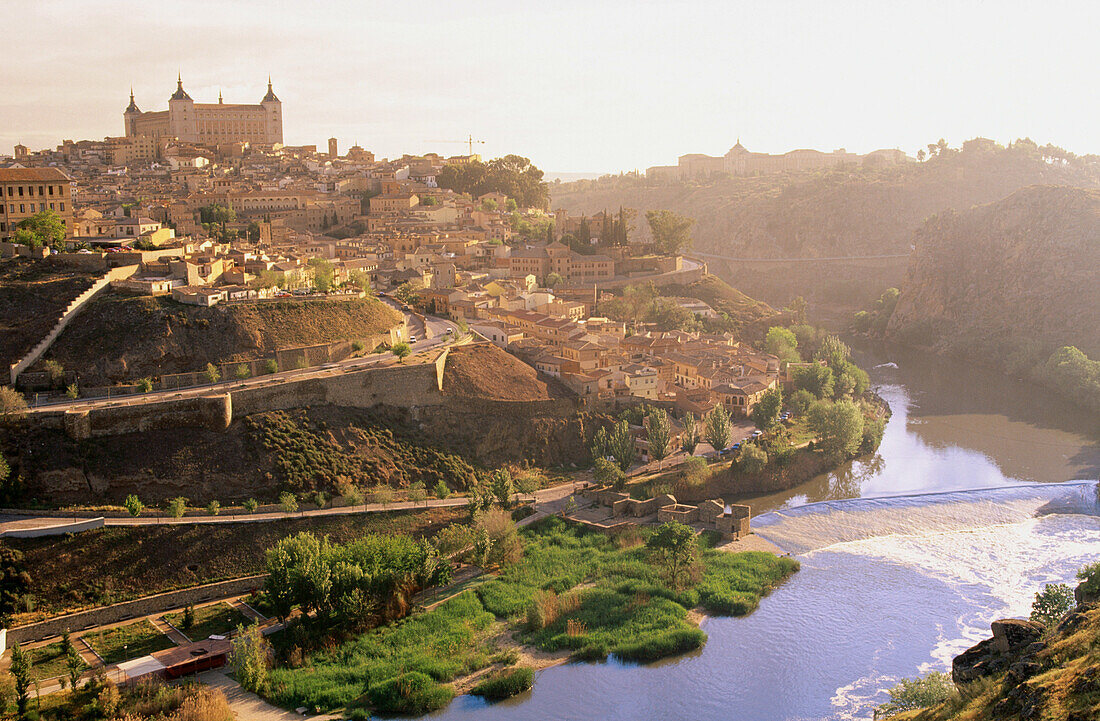 Toledo and Tajo River. Spain