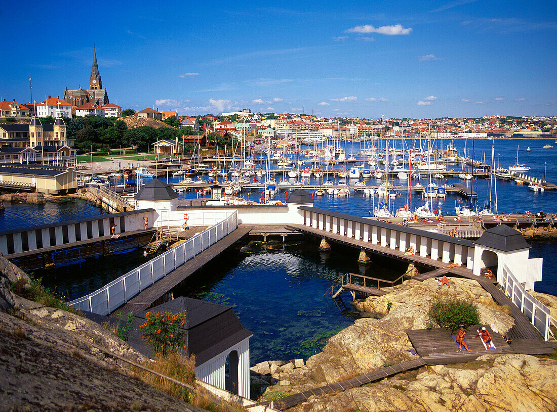 View of Lysekil in Sweden