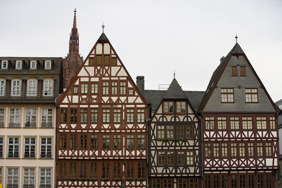 Timberframe Buildings at Roemerberg, Frankfurt, Hesse, Germany