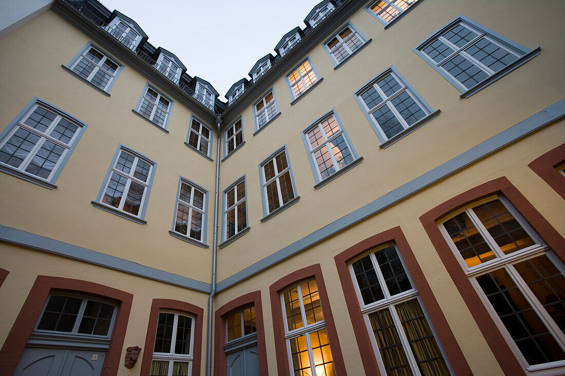 Außenansicht von Goethehaus, Frankfurt, Hessen, Deutschland, Europa
